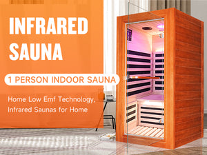 1020W African Oguman Single Mini Far Infrared Sauna Room