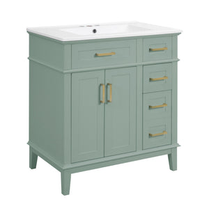 Modern Bathroom Vanity With Sink, Storage Cabinet, Soft Close Doors, Deep & Standard Drawers