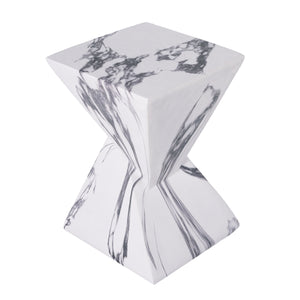 18.5"H Modern Outdoor Concrete Side Table