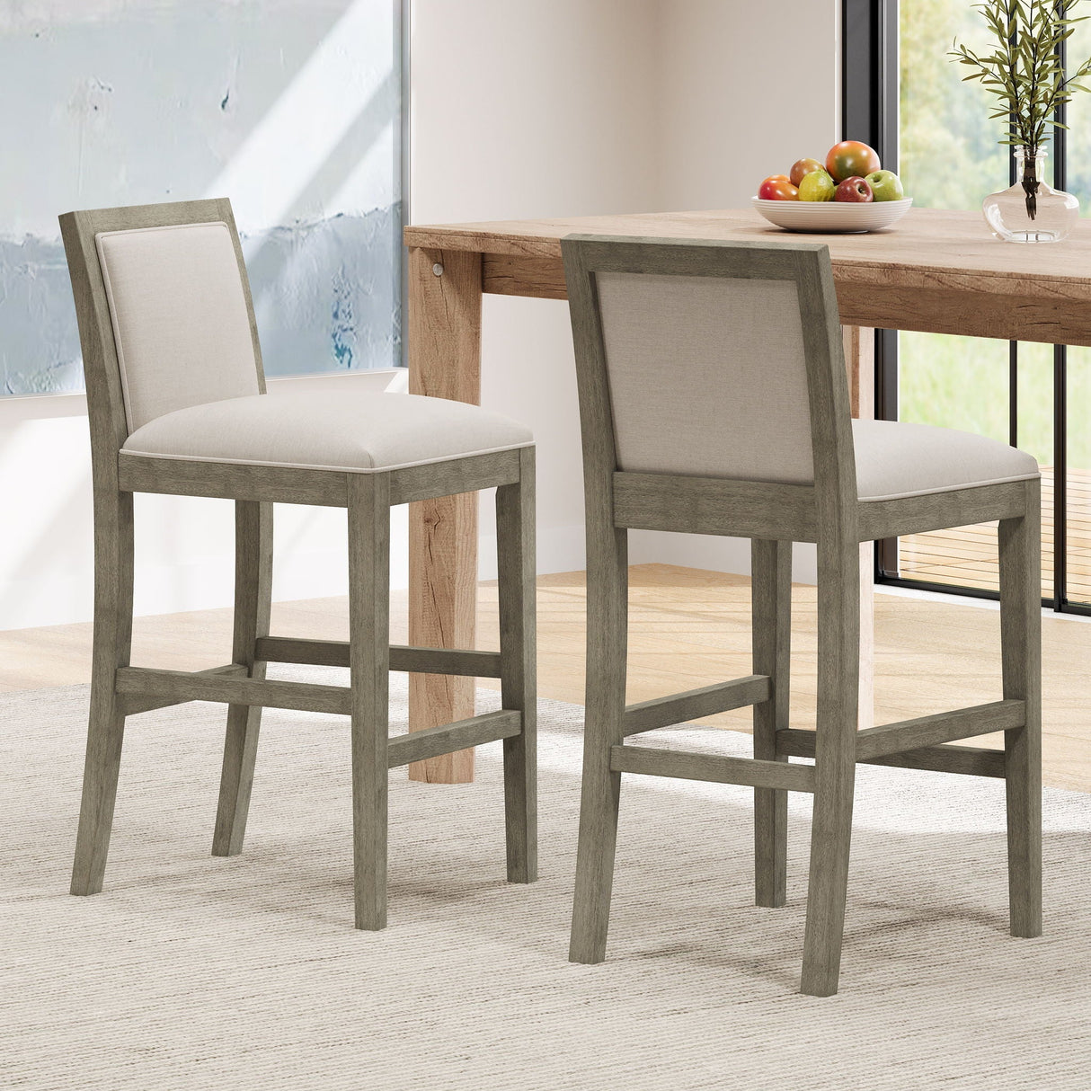 Upholstered Barstools (Set of 2) - Best Buy Furniture