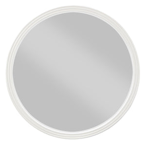 Carena - Round Mirror - Gray - Best Buy Furniture