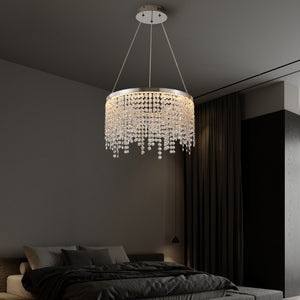 16-Inch Luxury Crystal LED Chandelier