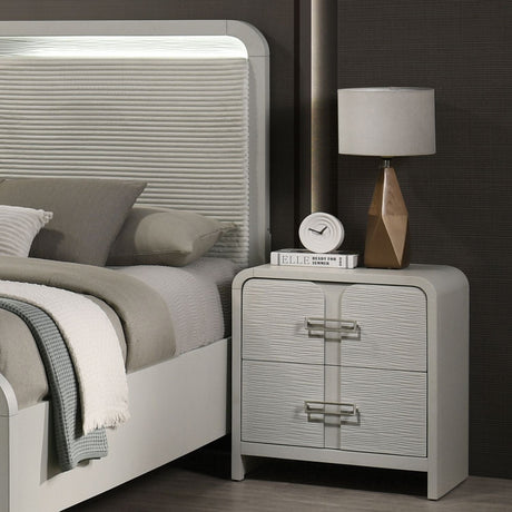 Aria - 2 Drawer Nightstand - Beige