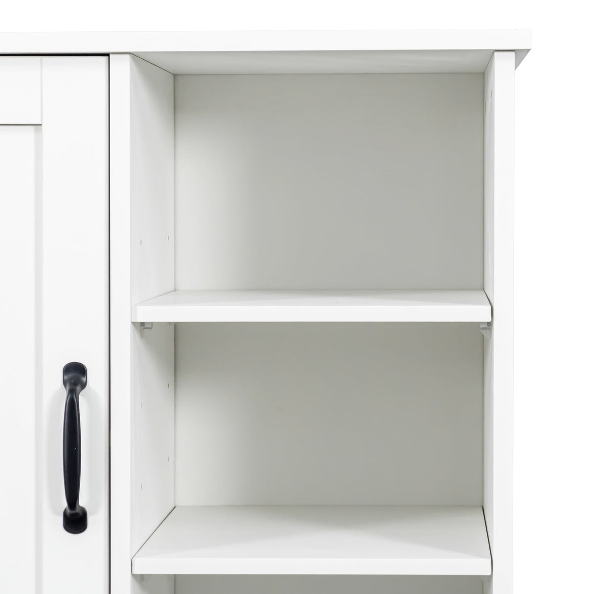Laundry Cabinet with Doors and Shelf, Tilt-Out Laundry Hamper, Multiple Storage Space