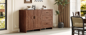 59.1" Buffet Sideboard with 2 Doors and 3 Drawers
