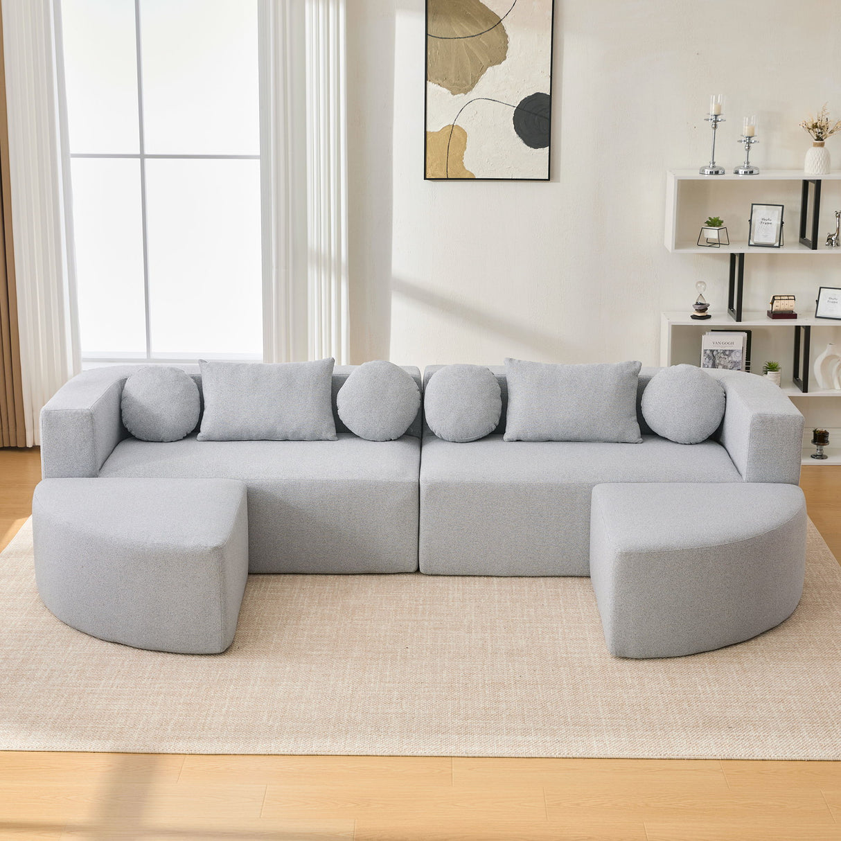 Boneless - Couch Modular Sectional Sofa With Deep Seating And Curved Design