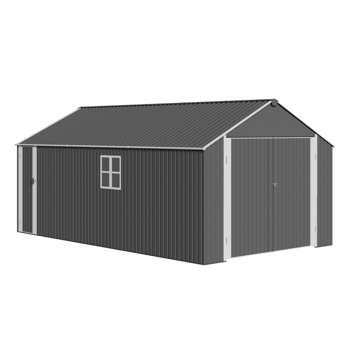 12x20 FT Heavy Duty Metal Garage Shed