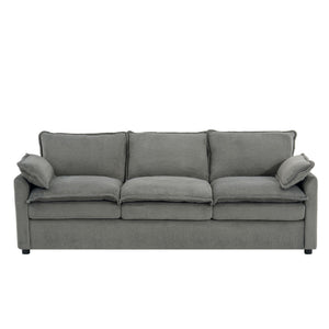 Modern 3 Seater Sofa With Side Storage Pockets For Living Room