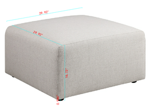 No Assembly Required Black Sofa Ottoman
