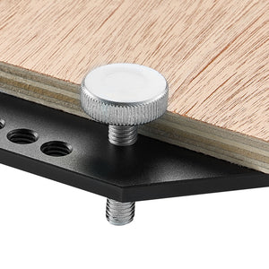Shelf Pin Jig and Hinge Jig Two-in-One Aluminum Alloy Cabinet Hole Drilling Tool