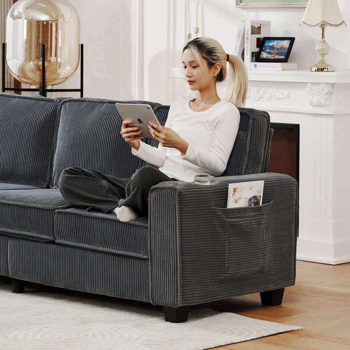 3 Seater Compact Sofa For Living Room