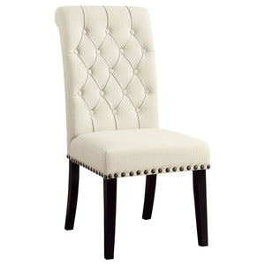 Button Tufted Side Chairs (Set of 2) - Beige