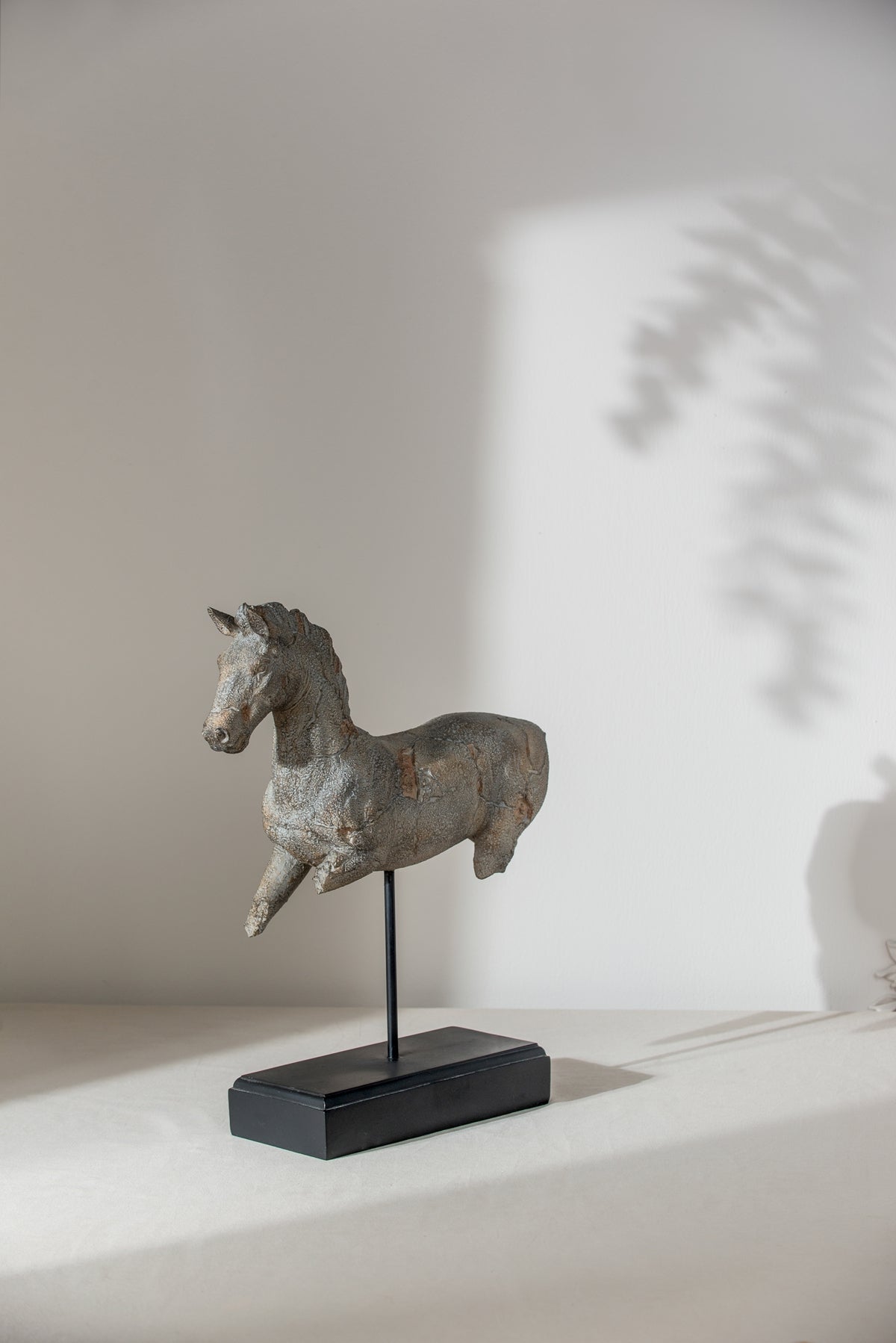 Antique Horse Statue On Stand