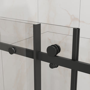 Frameless Tub Sliding Shower Door With Easy Clean Coating