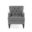 Harrison - Tufted Club Chair With Button Tufted Back And Birch Wood Legs - Best Buy Furniture