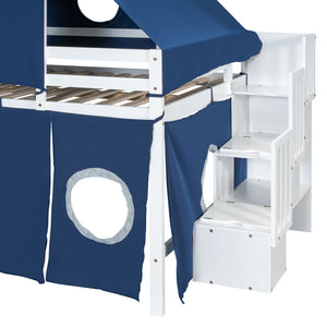 Loft Bed With Tent And Tower