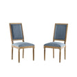 French Country Style Dining Chair With Upholstered Seating And Fluted Legs - Best Buy Furniture