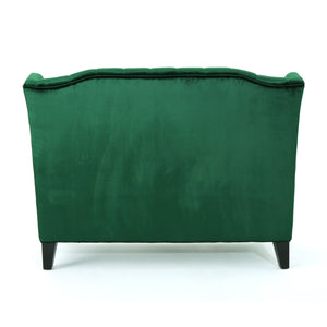Modern Glam Velvet Loveseat