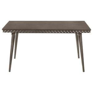 Perkins - 5 Piece Rectangular Dining Set With Chairs - Dark Brown