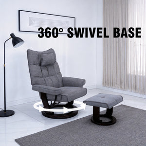 8-Point Massage Recliner with Ottoman