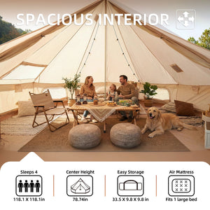 4 Season Bell Tent 9.8 FT