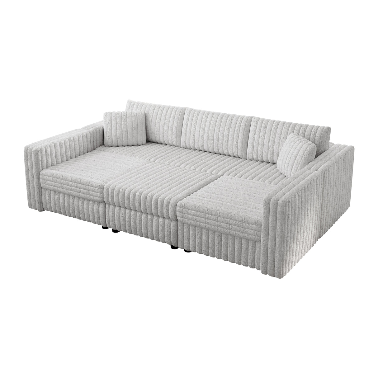 106.3" U-Shaped 6-Person Sofa with Ottoman