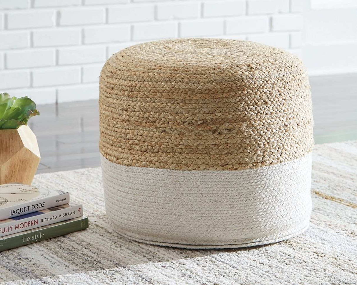 Sweed Valley - Round - Pouf - Best Buy Furniture