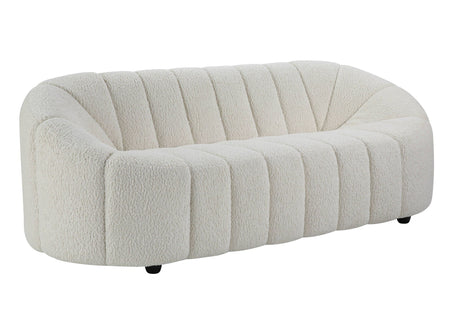 Osmash - Teddy Sherpa Sofa - White - Best Buy Furniture