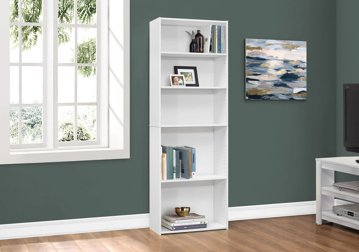 Bookshelf, Bookcase, 6 Tier, For Office, Transitional - Best Buy Furniture