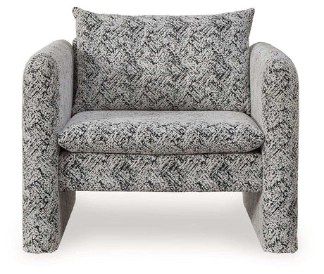 Kenbell - Accent Chair - Black / White - Best Buy Furniture