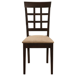 Lattice Back Dining Chair (Set of 2) - Brown
