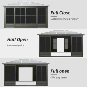 12x14FT Outdoor Sunroom Gazebo