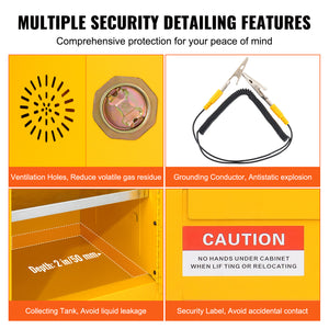 Galvanized Steel Flammable Storage Cabinet