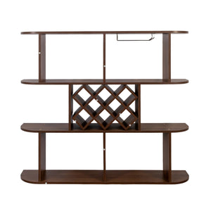 Large Wall Mounted 3 Tier Rustic Bottle Wine Rack