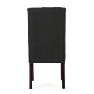 Sophisticated Tufted Dining Chair With High Back Design