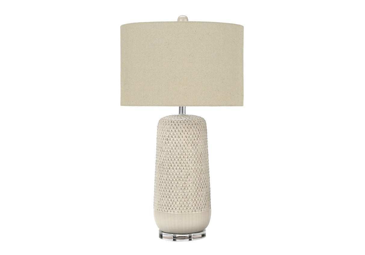 Contemporary Lighting, Table Lamp, Ceramic, Resin - Cream - Best Buy Furniture