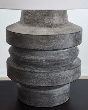 Wahida - Poly Table Lamp - Distressed Black - Best Buy Furniture