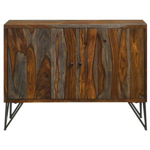 Komomo - 1 Adjustable Shelf Accent Cabinet - Gray
