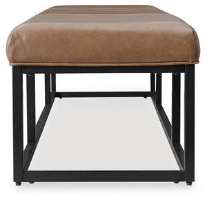 Joston - Accent Bench - Caramel - Best Buy Furniture
