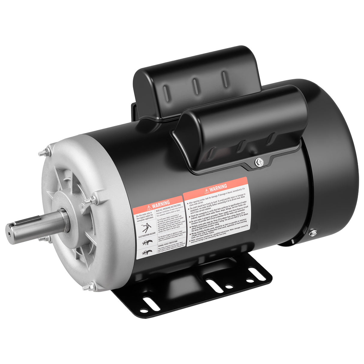 5 HP Electric Motor for Air Compressors, 3450 RPM, Single-Phase 230V