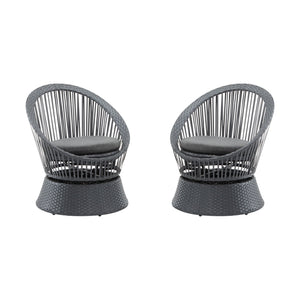 Modern Swivel Wicker Lounge Chair With Round Design - Best Buy Furniture