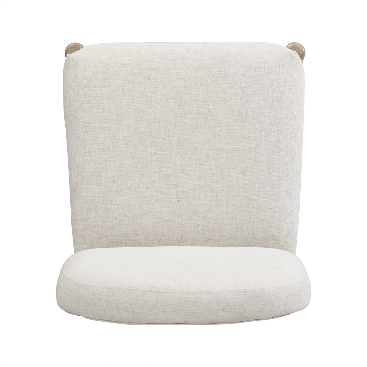 Dining Chairs with Back Mid Century Fabric Upholstered Armless Set of 2