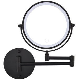 Rechargeable Wall Mounted Makeup Mirror 8'' Magnifying Mirror