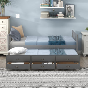 Twin Size Daybed With Trundle And Drawers