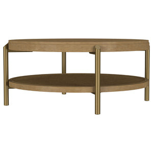 Benson - Round Table With Storage Shelf