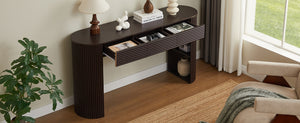 Retro Console Table with Storage, 3 Drawers