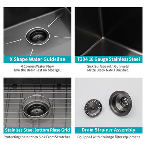 Undermount Kitchen Sink With Deep Single Bowl