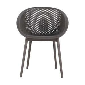2 Piece Durable Single Chair With Hollow Out Design