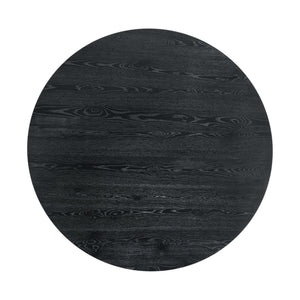 Froja - Manufactured Wood Round Dining Table - Black