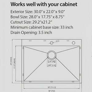 Topmount Stainless Steel Kitchen Sink